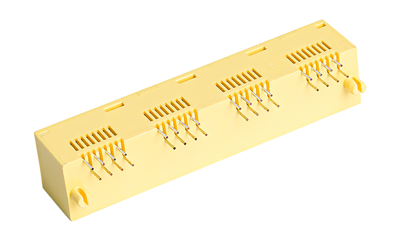 1X4四口黃色無(wú)燈8芯8P8C網(wǎng)絡(luò)RJ45連接器